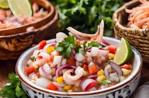  ¡Ceviche de Camarón: Un Viaje Explosivo de Frescura al Paladar y una Sinfonía de Texturas Exquisitas!